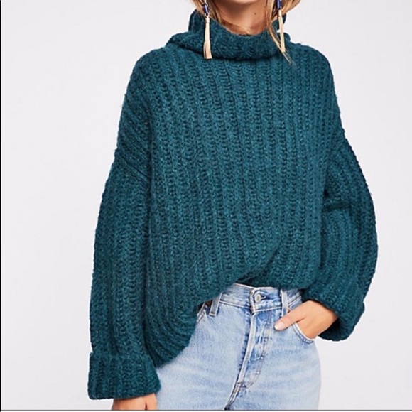 Free People Chunky Knit Turtleneck - Picture 2 of 11